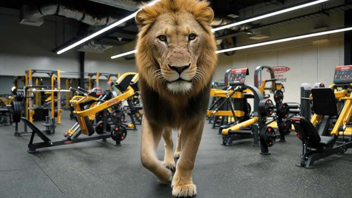 Still from the Athletic Gym film